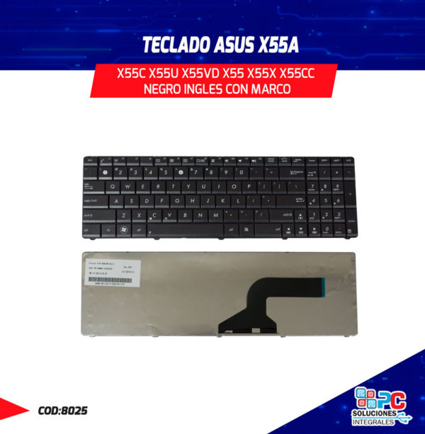 Teclado Para Laptop Asus X A X C X U X Vd X X X X Cc Negro En