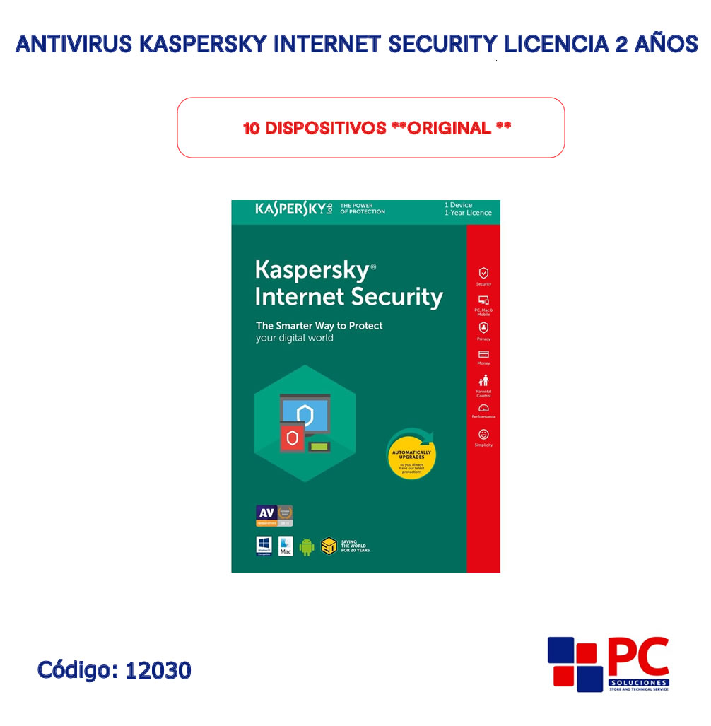 Antivirus Kaspersky Internet Security Licencia A Os Dispositivos