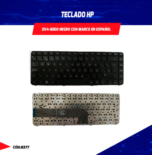 Teclado Para Laptop Hp Dv4 5000 Negro En Español Pc Soluciones Integrales