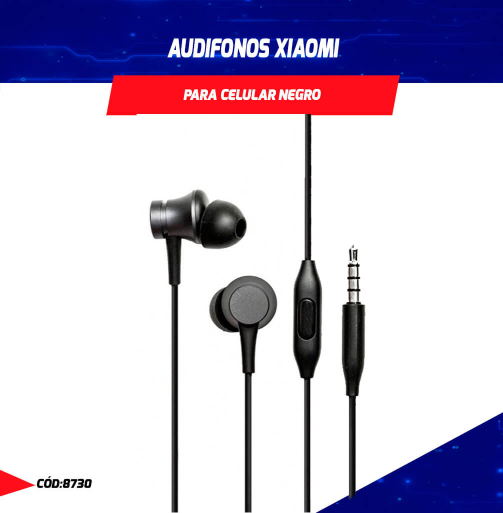 Audífonos XIAOMI Alámbricos InEar Basic Negro