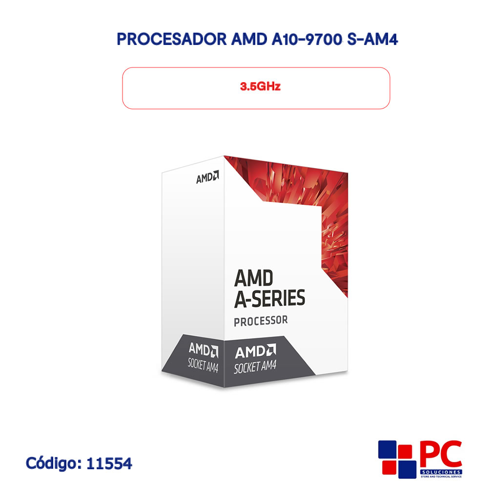 PROCESADOR AMD A10 9700 CON GRAFICOS RADEON R7 SERIES 7MA